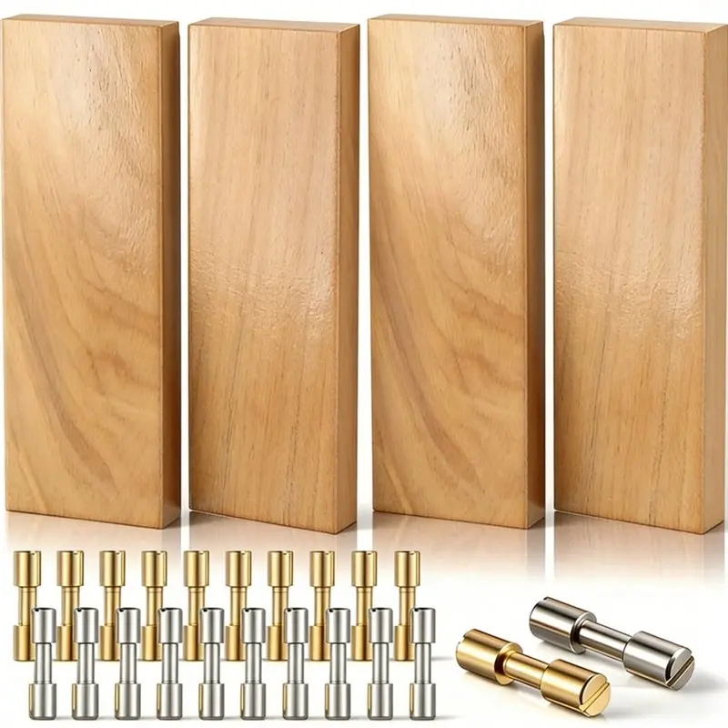 AB15-20 Sets Brass And Stainless Steel Bracket Brass Fasteners 6 Mm Knife Handle Pins
AB15-20 Sets Brass And Stainless Steel Bracket Brass Fasteners 6 Mm Knife Handle Pins