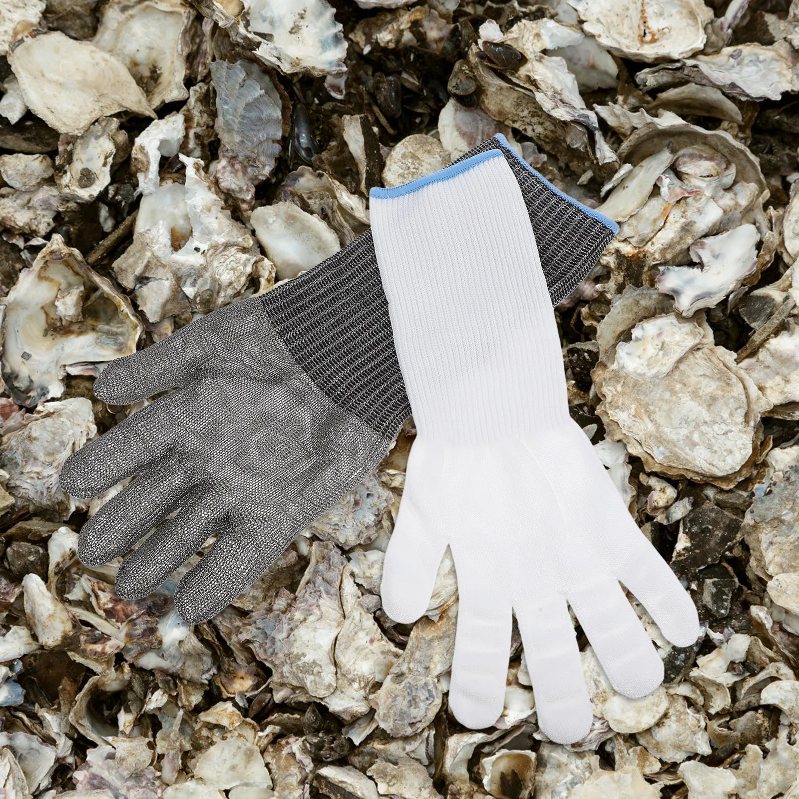 1 Pair Cut Resistant Stainless Steel Gloves Extended Kitchen Safety Handwear For Oyster Shucking Lobster Claw Protection Durable
1 Pair Cut Resistant Stainless Steel Gloves Extended Kitchen Safety Handwear For Oyster Shucking Lobster Claw Protection Durable