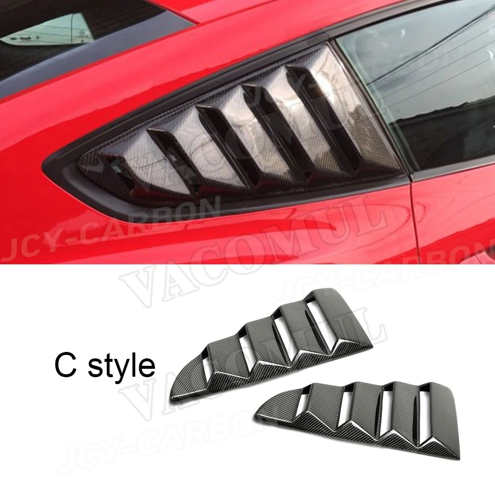 JCYECF Carbon fiber Door Rear side window 1/4 Quarter Scoop Louver Covers for Ford Mustang 2015 2016 2017 2018 car styling
JCYECF Carbon fiber Door Rear side window 1/4 Quarter Scoop Louver Covers for Ford Mustang 2015 2016 2017 2018 car styling