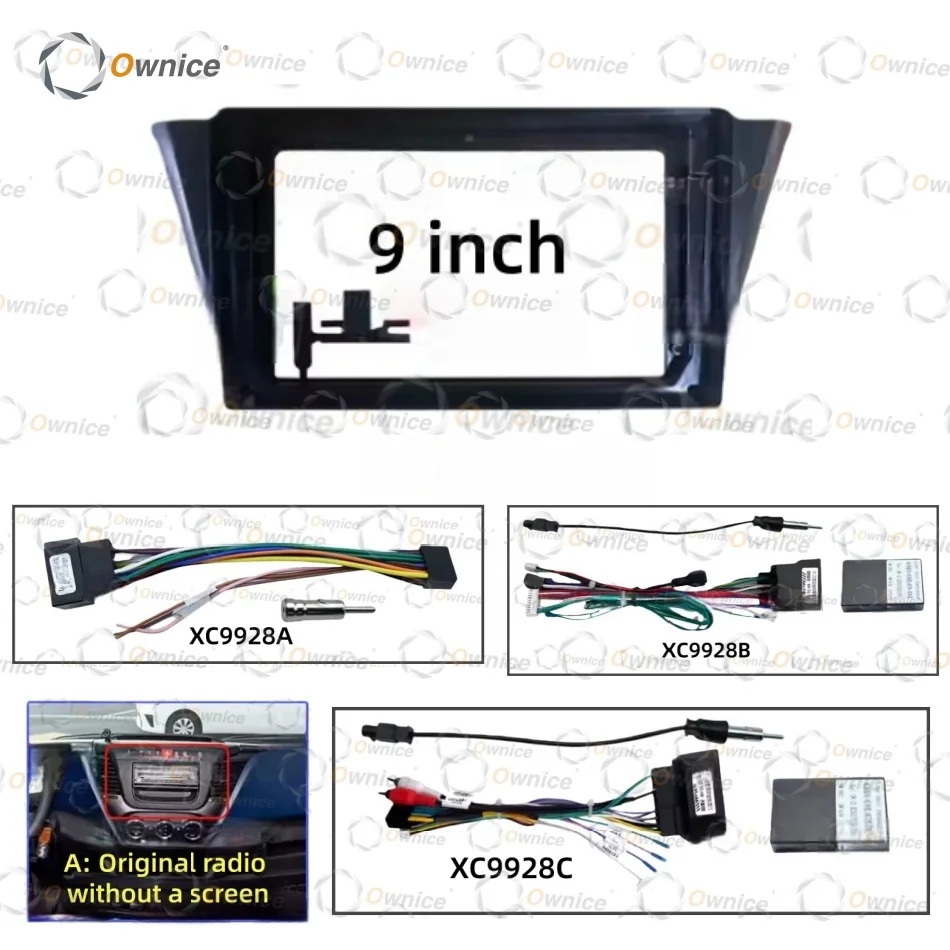 Ownice 9" 2din 1Din Car DVD Frame Audio Fitting Adaptor Dash Trim Kits Facia Panel for Iveco Daily 2014+ Double Din Radio Player
Ownice 9" 2din 1Din Car DVD Frame Audio Fitting Adaptor Dash Trim Kits Facia Panel for Iveco Daily 2014+ Double Din Radio Player