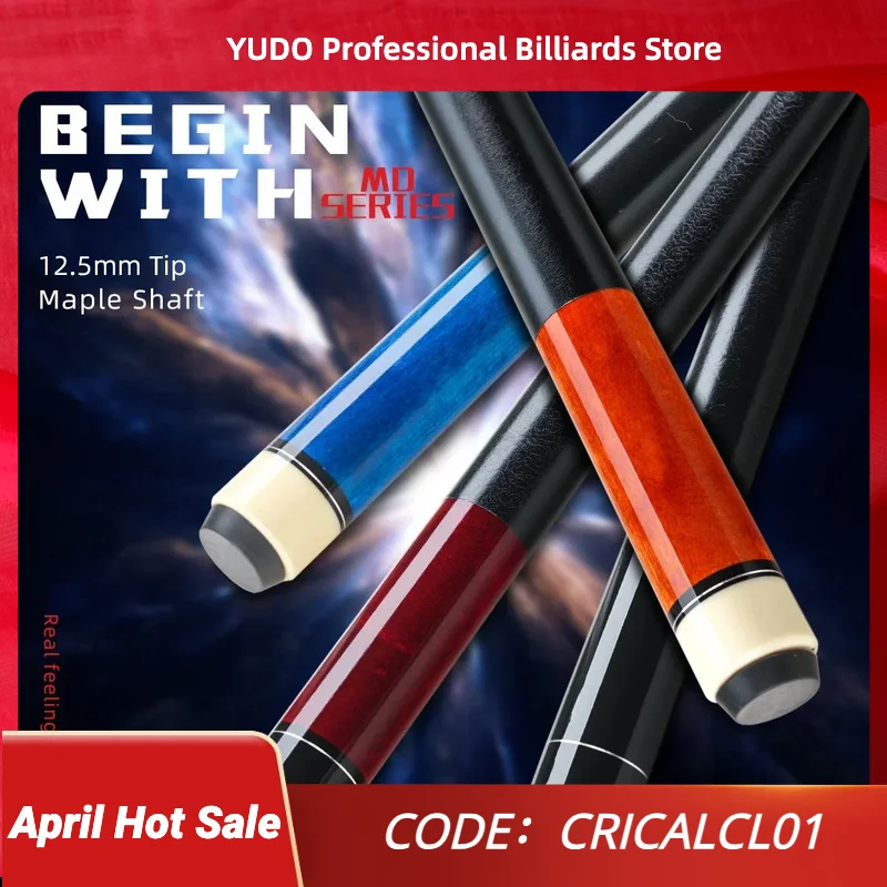 Billiard Cue Stick MD Cues with 12.5mm Tip 58 Inch 1/2 Maple 19oz-20oz Pool Cue Set for Beginners and Billiards Club
Billiard Cue Stick MD Cues with 12.5mm Tip 58 Inch 1/2 Maple 19oz-20oz Pool Cue Set for Beginners and Billiards Club