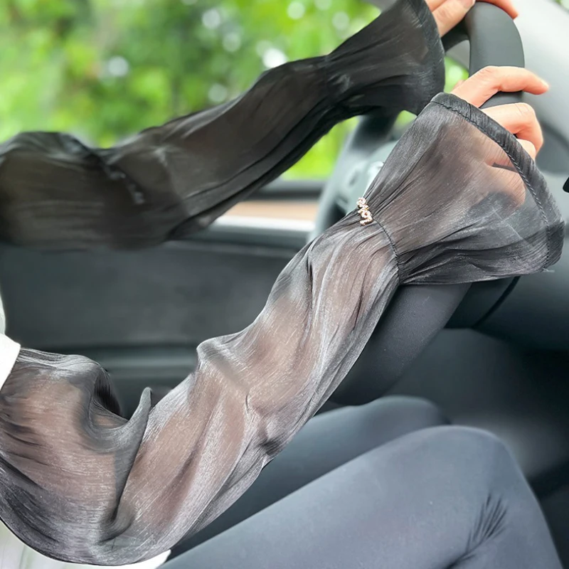 Women Summer Sunscreen Thin Lace Ice Silk Long Sleeves Gloves Driving Cycling Loose Fashion Personality Solid Breathable Soft
Women Summer Sunscreen Thin Lace Ice Silk Long Sleeves Gloves Driving Cycling Loose Fashion Personality Solid Breathable Soft