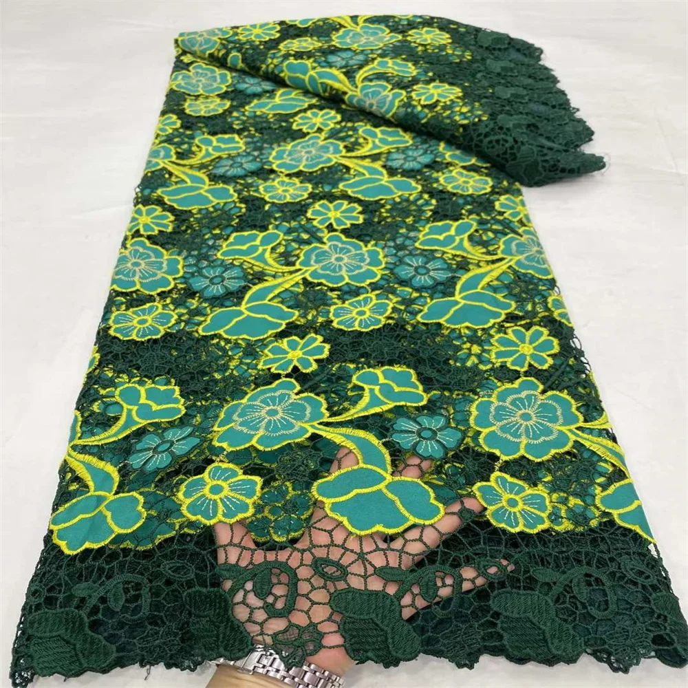 Hot Sale Popular Design Fashion African Guipure Lace fabric High Quality French Fabric Milk Silk Lace Fabric For Evening Dresses
Hot Sale Popular Design Fashion African Guipure Lace fabric High Quality French Fabric Milk Silk Lace Fabric For Evening Dresses