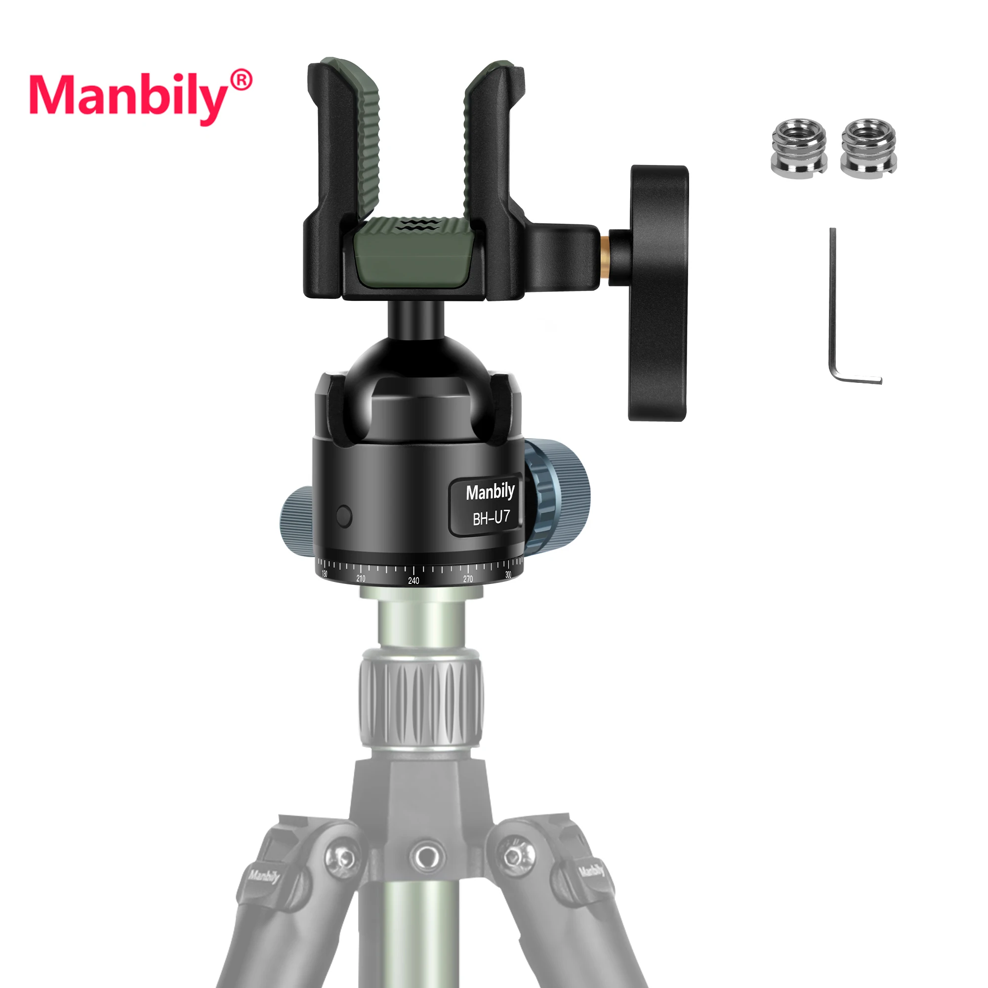 Manbily BH-U7 Rifle Saddle Clip Adapter for Outdoor Hunting Stands Tripods 360 Degree Gimbal Head with 3/8&1/4 Screw interfaces
Manbily BH-U7 Rifle Saddle Clip Adapter for Outdoor Hunting Stands Tripods 360 Degree Gimbal Head with 3/8&1/4 Screw interfaces