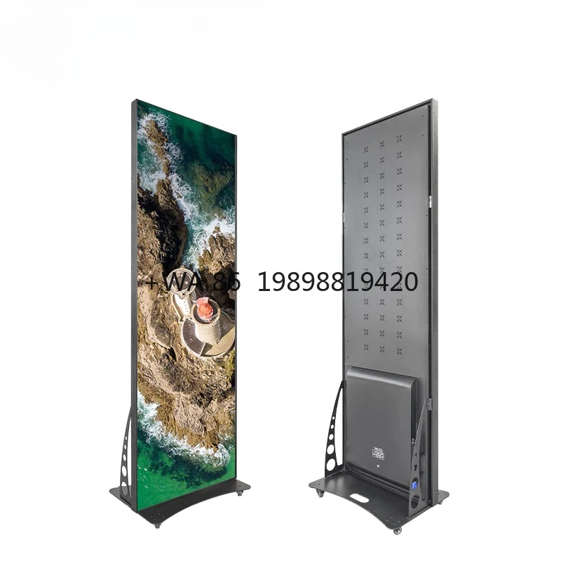 Экран с колесами, напольный, Wi-Fi, подвижный, стоячий, цифровой экран, хит продаж, рекламный светодиодный плакат, дисплей
Экран с колесами, напольный, Wi-Fi, подвижный, стоячий, цифровой экран, хит продаж, рекламный светодиодный плакат, дисплей