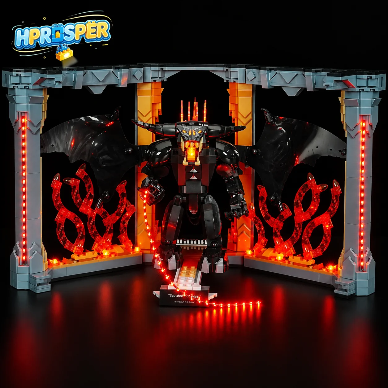 HPROSPER LED Light for Lego 10367 Icons The Lord of The Rings: Balrog Book Nook Building Blocks Model (Lego Set NOT Included)
HPROSPER LED Light for Lego 10367 Icons The Lord of The Rings: Balrog Book Nook Building Blocks Model (Lego Set NOT Included)