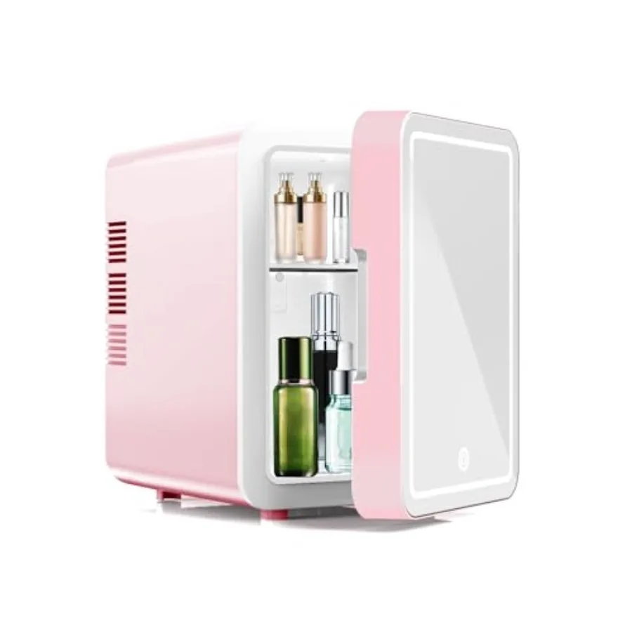 Upgrade Skincare Fridge with Dimmable LED Light Mirror, 4L/6Can Cooler Warmer for Skin care Cosmetic Makeup Beauty, Portable Mi
Upgrade Skincare Fridge with Dimmable LED Light Mirror, 4L/6Can Cooler Warmer for Skin care Cosmetic Makeup Beauty, Portable Mi