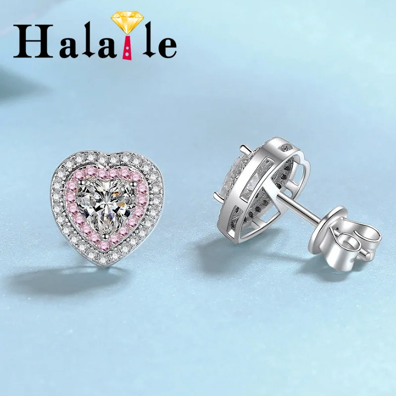 Серьги-гвоздики Halaile D цвета с муассанитом из стерлингового серебра S925 с сердечками и модными ювелирными украшениями GRA, изящный подарок для женщин
Серьги-гвоздики Halaile D цвета с муассанитом из стерлингового серебра S925 с сердечками и модными ювелирными украшениями GRA, изящный подарок для женщин