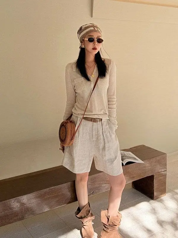 Elsissi Women's Long Sve Knitted T-irt with Double kets Spring Base Layer Casual Slim Fit Comfortable Nylon Fiber
Elsissi Women's Long Sve Knitted T-irt with Double kets Spring Base Layer Casual Slim Fit Comfortable Nylon Fiber