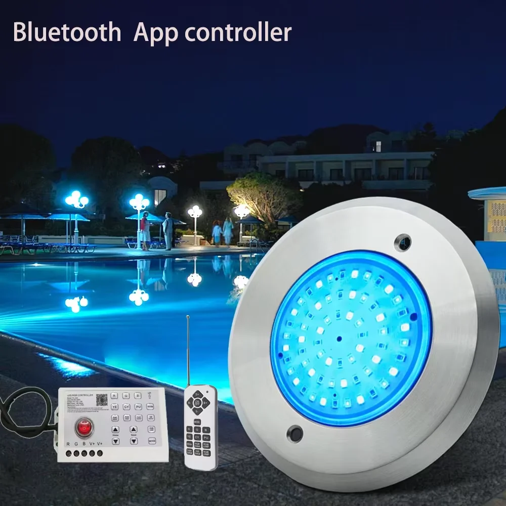 RGB LED Pool Light 12W AC85-265V Bluetooth APP Control Outdoor Underwater lighting Fountain Landscape Lamp Piscina Luz Spotlight
RGB LED Pool Light 12W AC85-265V Bluetooth APP Control Outdoor Underwater lighting Fountain Landscape Lamp Piscina Luz Spotlight