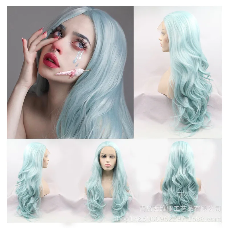 Hand-Woven Lace Front Synthetic Cosplay Free Part Long Curly Hair Big Waves Wig for Women
Hand-Woven Lace Front Synthetic Cosplay Free Part Long Curly Hair Big Waves Wig for Women