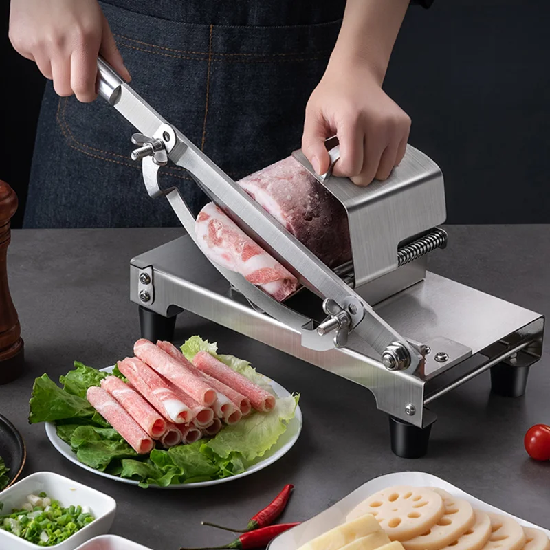 GIANXl Mutton Roll Slicer Kitchen 304 Stainless Steel Manual Meat Slicer Commercial Meat Planing Beef Roll Slicer Artifact
GIANXl Mutton Roll Slicer Kitchen 304 Stainless Steel Manual Meat Slicer Commercial Meat Planing Beef Roll Slicer Artifact
