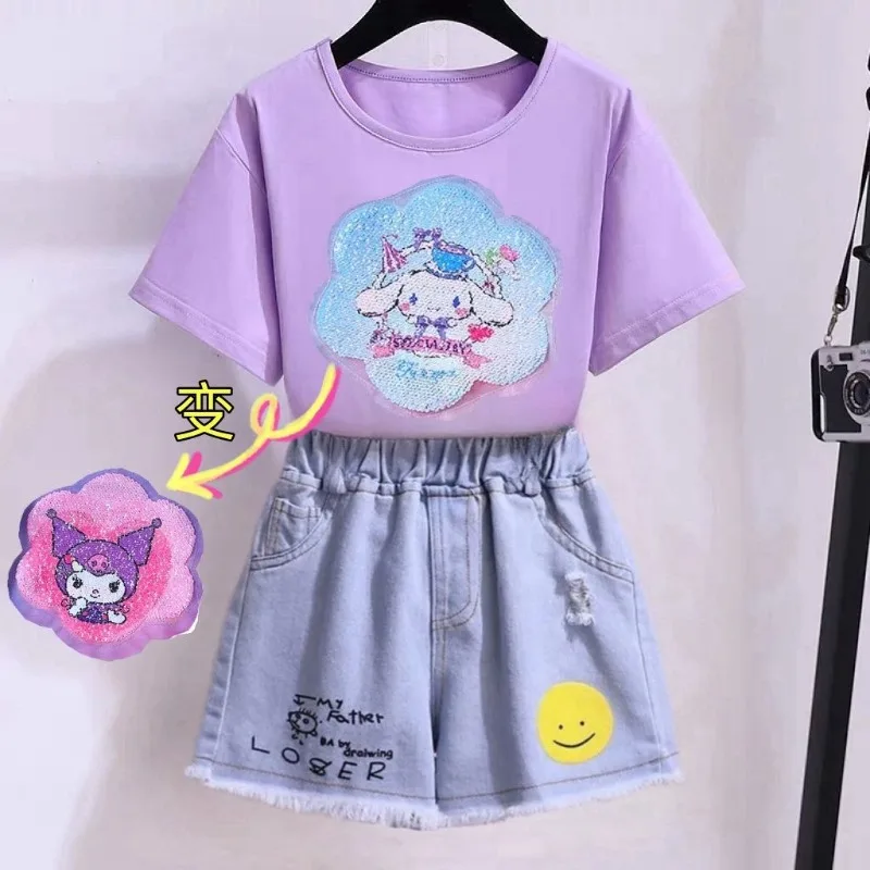 Cinnamoroll Kuromi Anime Kawaii Sanrio Casual Shirt Pants Cute Cartoon Baby Hoodie Clothes Two-piece Set Gifts for Kids
Cinnamoroll Kuromi Anime Kawaii Sanrio Casual Shirt Pants Cute Cartoon Baby Hoodie Clothes Two-piece Set Gifts for Kids