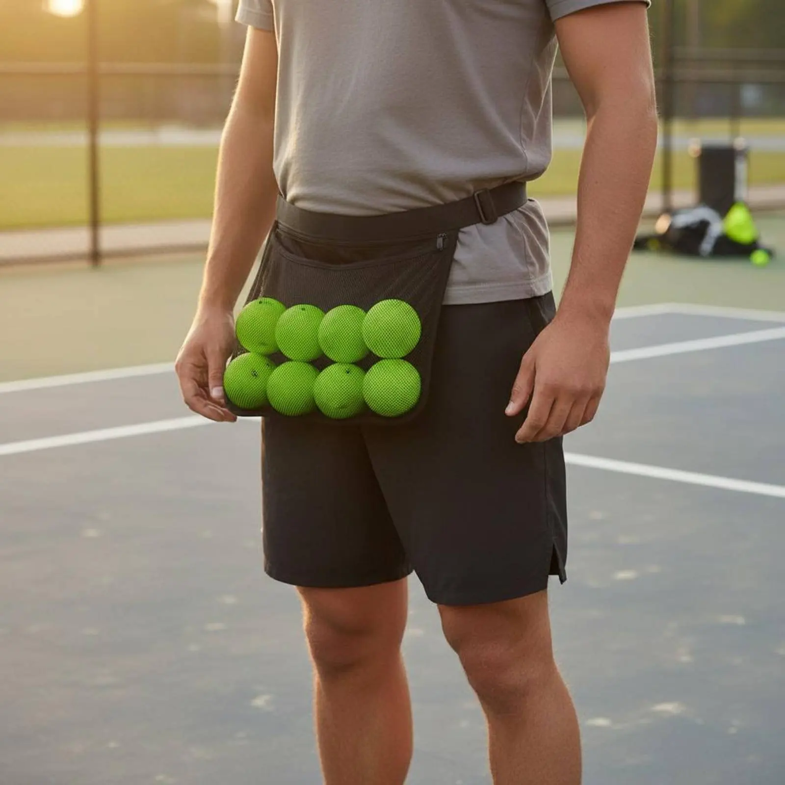 Racket Sport Sphere Holder Pouch Adjustable Strap Racket Sport Sphere Holder Pickleball Collector Bag Sweat-Resistant Material
Racket Sport Sphere Holder Pouch Adjustable Strap Racket Sport Sphere Holder Pickleball Collector Bag Sweat-Resistant Material