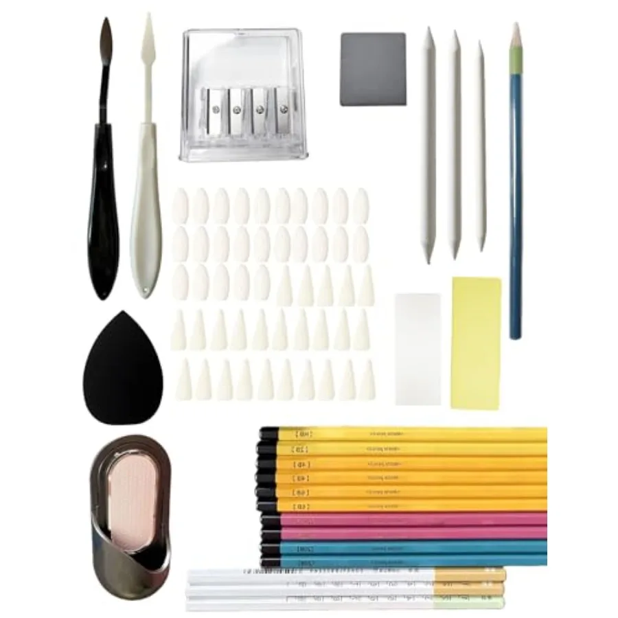 Sketching Set, Essential Drawing Kit with 75Pieces, Including Matte Pencils, Charcoal, Blending Tools, Pencil Grinder, Scrapers
Sketching Set, Essential Drawing Kit with 75Pieces, Including Matte Pencils, Charcoal, Blending Tools, Pencil Grinder, Scrapers