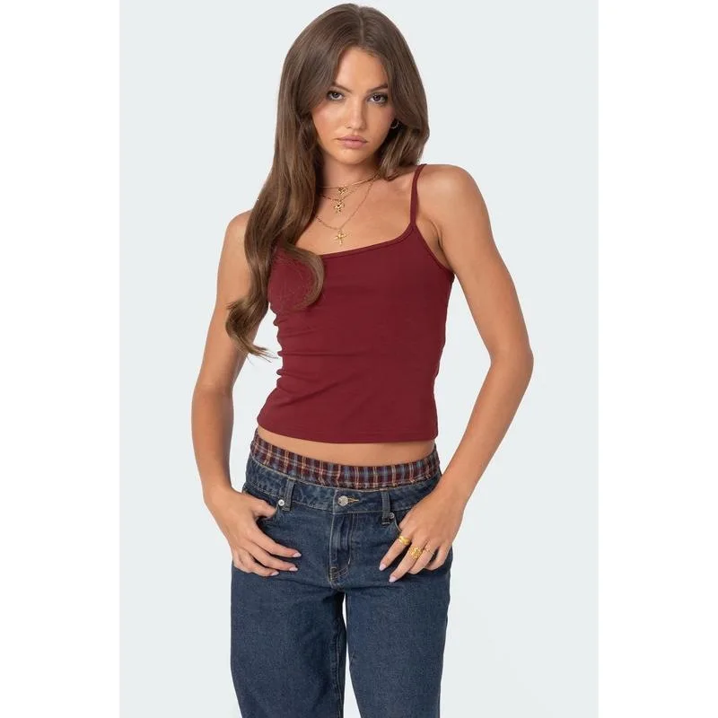 American Style Tankair Stretchy Csole Strap Vest Women's Summer Fashion Casual Clothing Cross-Border Shipping Available
American Style Tankair Stretchy Csole Strap Vest Women's Summer Fashion Casual Clothing Cross-Border Shipping Available