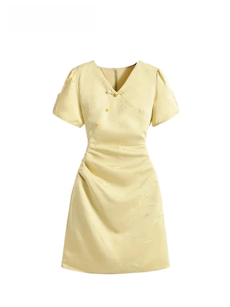 Summer New Style Large Size Women's Dress V-Neck Short Sleeve Elegant Design Age-Defying Cara CLUB Midi Dress for plus Size
Summer New Style Large Size Women's Dress V-Neck Short Sleeve Elegant Design Age-Defying Cara CLUB Midi Dress for plus Size
