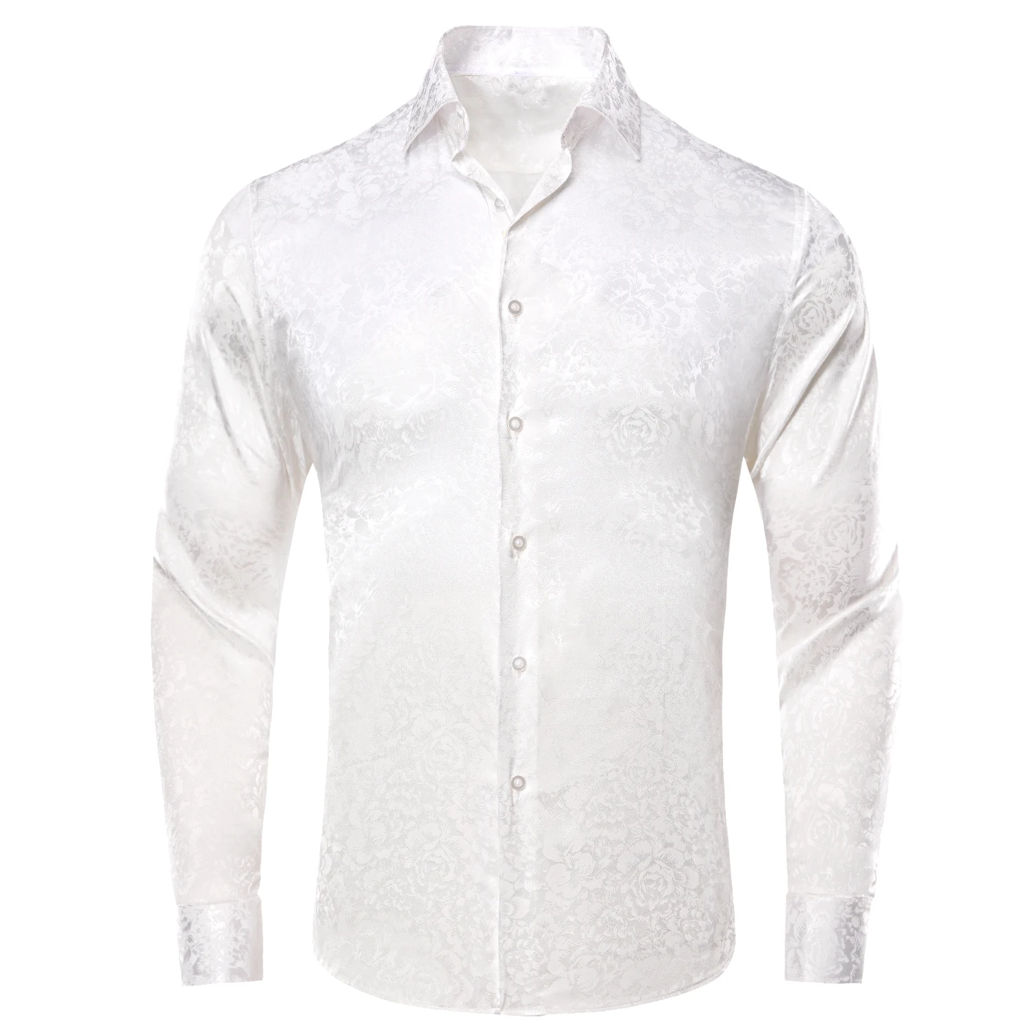 Hi-Tie Jacquard Silk Mens Shirts Floral Stylish Long Sleeve Male Blouse for Groom Wedding Party Business Events Oversized Gift
Hi-Tie Jacquard Silk Mens Shirts Floral Stylish Long Sleeve Male Blouse for Groom Wedding Party Business Events Oversized Gift