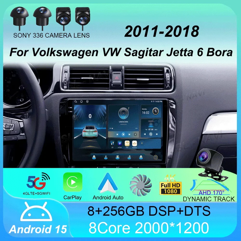 Car Radio Android 15 For Volkswagen VW Sagitar Jetta 6 Bora 2011-2018 Navigation GPS Multimedia Player Stereo WiFi+4G Carplay BT
Car Radio Android 15 For Volkswagen VW Sagitar Jetta 6 Bora 2011-2018 Navigation GPS Multimedia Player Stereo WiFi+4G Carplay BT