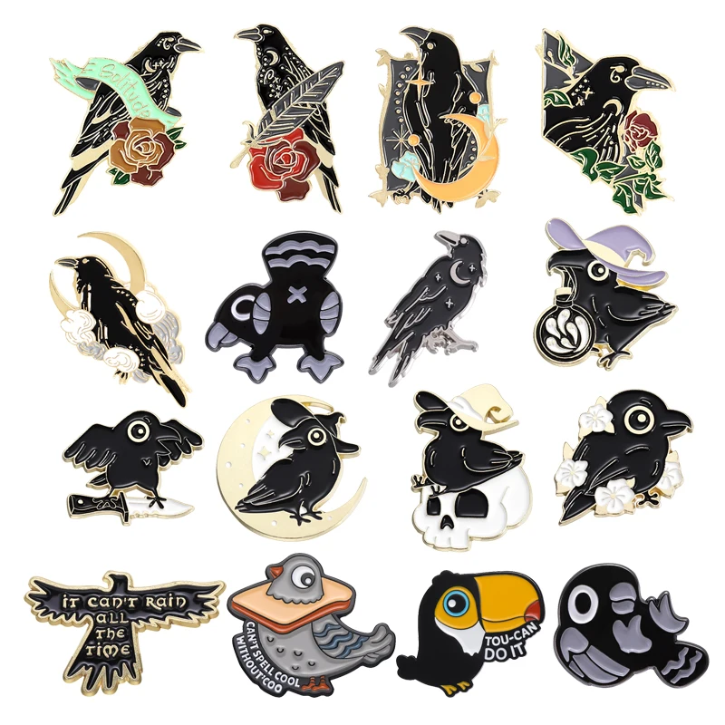 Cartoon Birds Enamel Pins Funny Creative Brooches Lapel Badge Punk Animal Bird Jewelry Clothes Accessories Gift for Friends
Cartoon Birds Enamel Pins Funny Creative Brooches Lapel Badge Punk Animal Bird Jewelry Clothes Accessories Gift for Friends