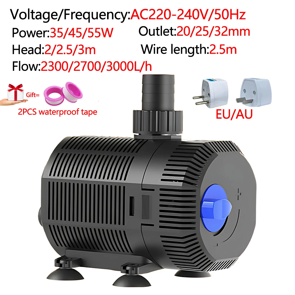 AC220-240V/50Hz Bottom Filter Fish Tank Filtration Circulation Submersible Pump, Household Water Pump for Quiet Aquarium EU/AU
AC220-240V/50Hz Bottom Filter Fish Tank Filtration Circulation Submersible Pump, Household Water Pump for Quiet Aquarium EU/AU