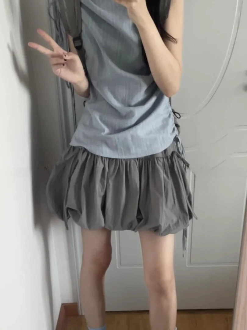 plus Size Bloom f Skirt Women Summer New Korean Sle Slimming Beautiful Knot Lantern Fluffy ort Skirt
plus Size Bloom f Skirt Women Summer New Korean Sle Slimming Beautiful Knot Lantern Fluffy ort Skirt