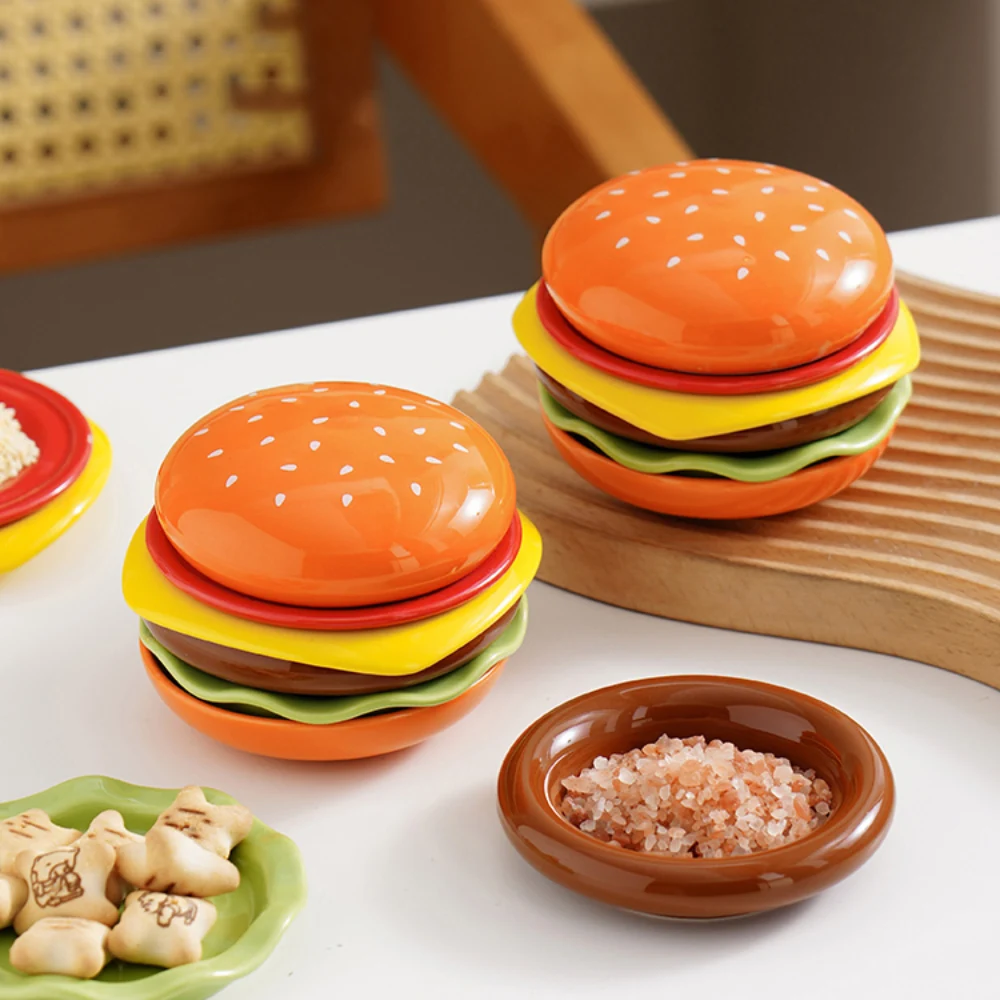 Creative Ceramic Dish Set American Cute Hamburger Shape Porcelain Homehold Tableware Sauce Condiment Dishes Kitchen Supplies
Creative Ceramic Dish Set American Cute Hamburger Shape Porcelain Homehold Tableware Sauce Condiment Dishes Kitchen Supplies