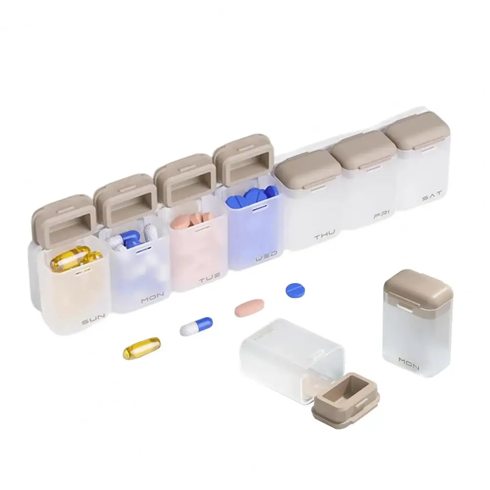 7-Day Magnetic Pill Organizer - Portable Travel Pill Case, Daily Medication Dispenser with Large Storage for Vitamins & Capsules
7-Day Magnetic Pill Organizer - Portable Travel Pill Case, Daily Medication Dispenser with Large Storage for Vitamins & Capsules