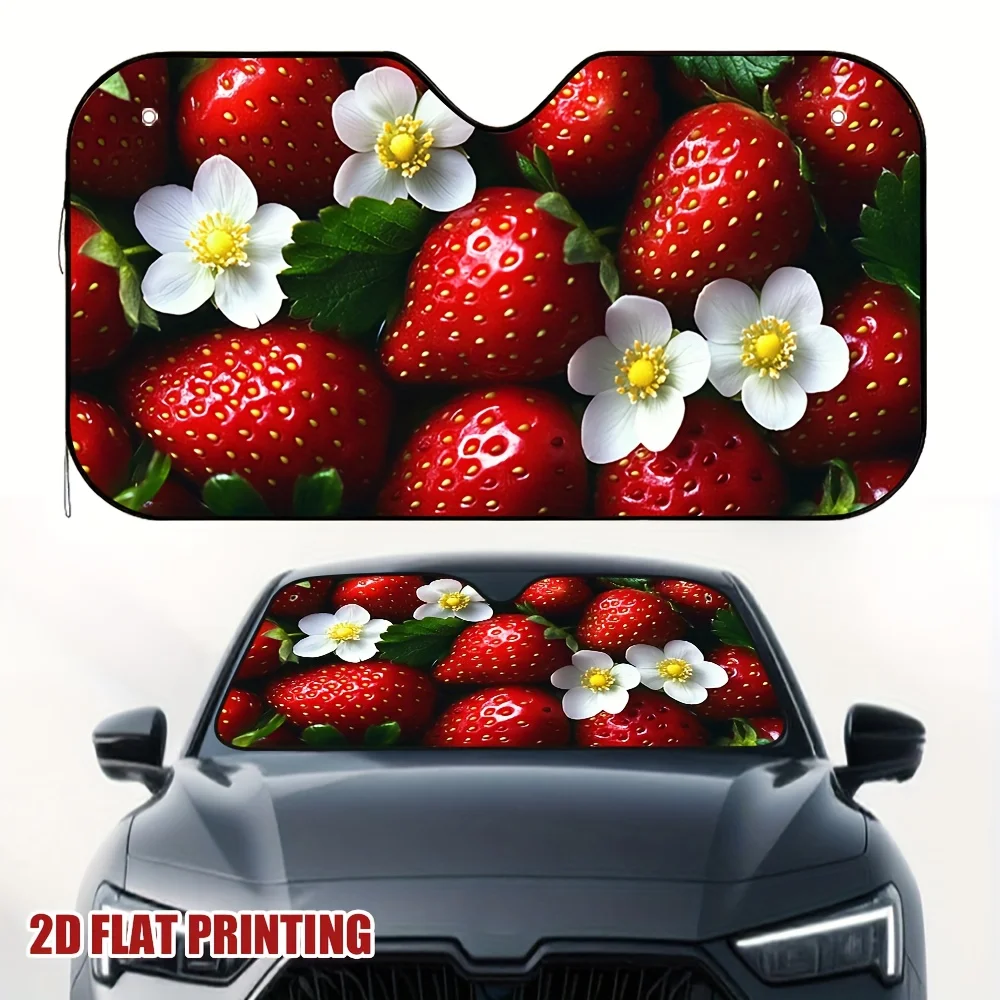 1pc Strawberries and Blossoms Car Sun Visor Easily Adapts To Different Car Models A Must-have Accessory for Commuters
1pc Strawberries and Blossoms Car Sun Visor Easily Adapts To Different Car Models A Must-have Accessory for Commuters