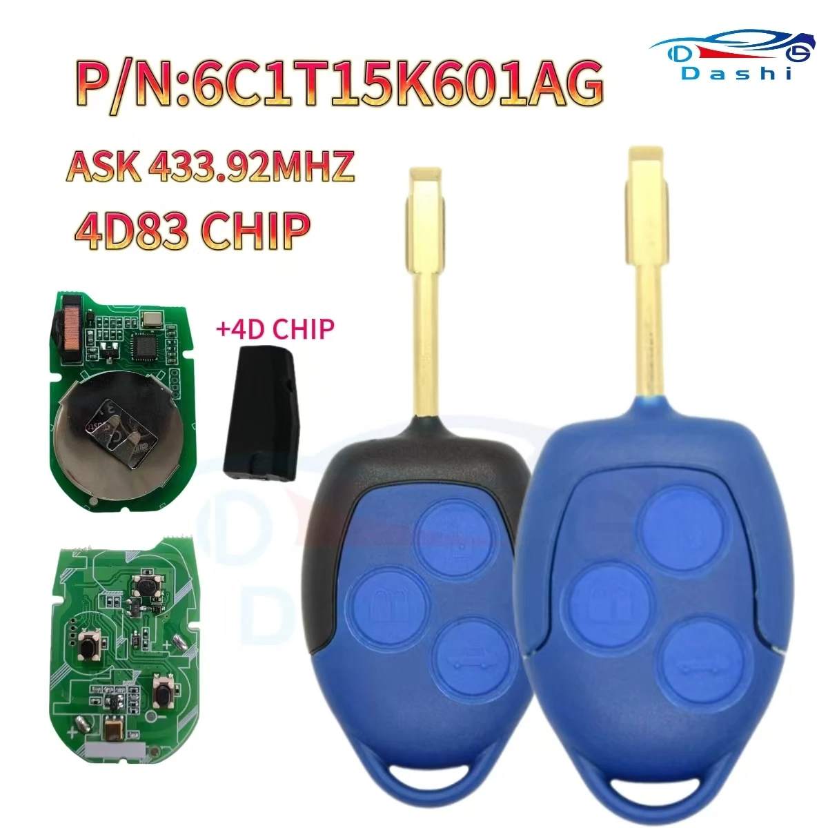 ReplacementFO21Blade Car Remote Shell Case For Blue Ford Transit Connect Mk7 63chip433MHZ,Ford Transit ford Transit,6C1T15K601AG
ReplacementFO21Blade Car Remote Shell Case For Blue Ford Transit Connect Mk7 63chip433MHZ,Ford Transit ford Transit,6C1T15K601AG