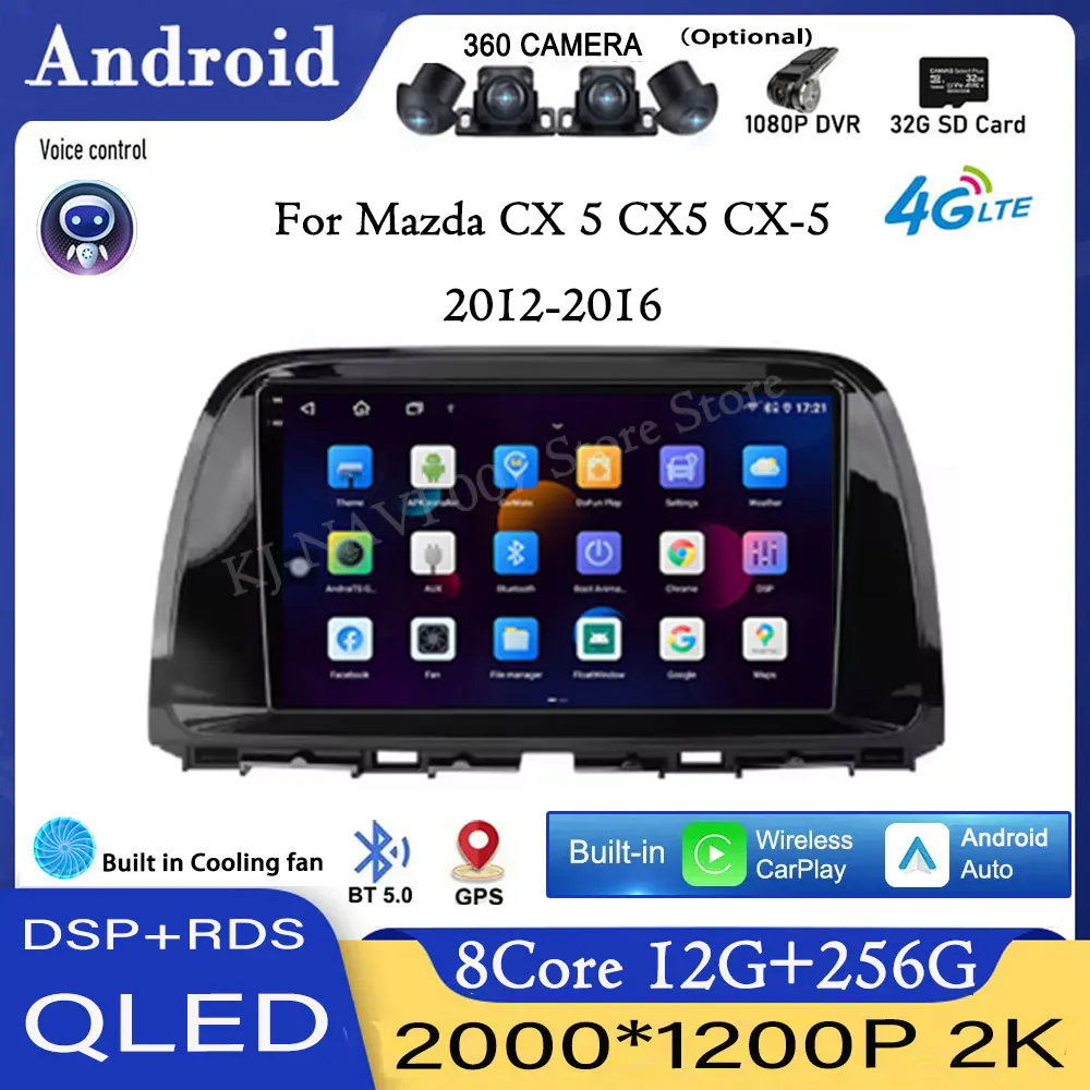 4G + Wi-Fi Android 14 carplay для Mazda CX 5 CX5 CX-5 2012-2016, автомобильный радиоприемник, мультимедийный видеоплеер, навигация, головное устройство Carplay
4G + Wi-Fi Android 14 carplay для Mazda CX 5 CX5 CX-5 2012-2016, автомобильный радиоприемник, мультимедийный видеоплеер, навигация, головное устройство Carplay