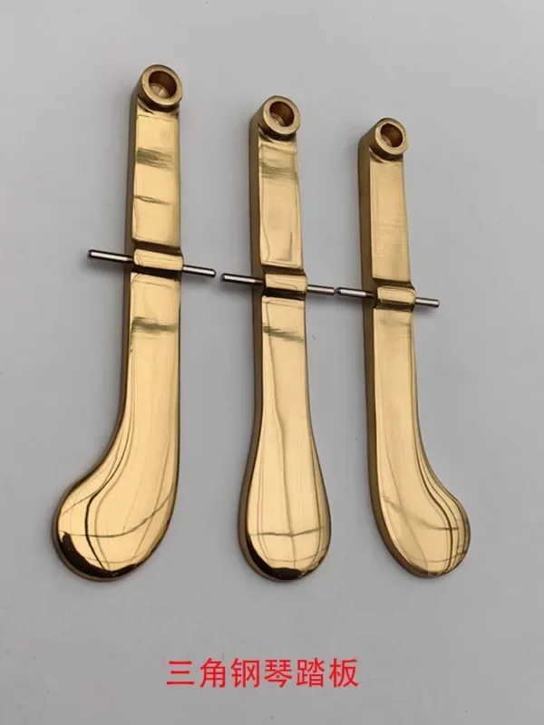 Piano accessories, grand piano pedals, pure copper pedals, one set of 3 top rod pedals with strap
Piano accessories, grand piano pedals, pure copper pedals, one set of 3 top rod pedals with strap