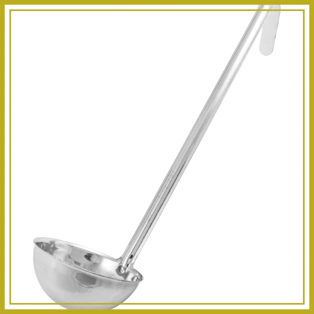 Stainless Steel Ladle, 8-Ounce, Heavy-Duty, Dishwasher Safe
Stainless Steel Ladle, 8-Ounce, Heavy-Duty, Dishwasher Safe