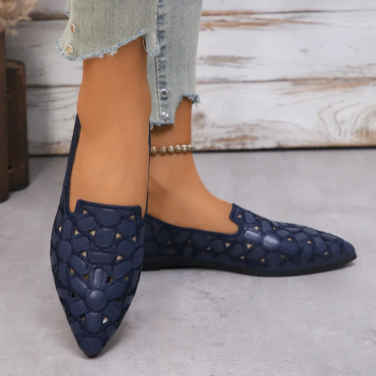 Women's Flats Casual Pointed Toe Single Shoes Female 2025 Spring Summer New Slip-on Flat Breathable Shallow Shoes Zapatos Mujer
Women's Flats Casual Pointed Toe Single Shoes Female 2025 Spring Summer New Slip-on Flat Breathable Shallow Shoes Zapatos Mujer