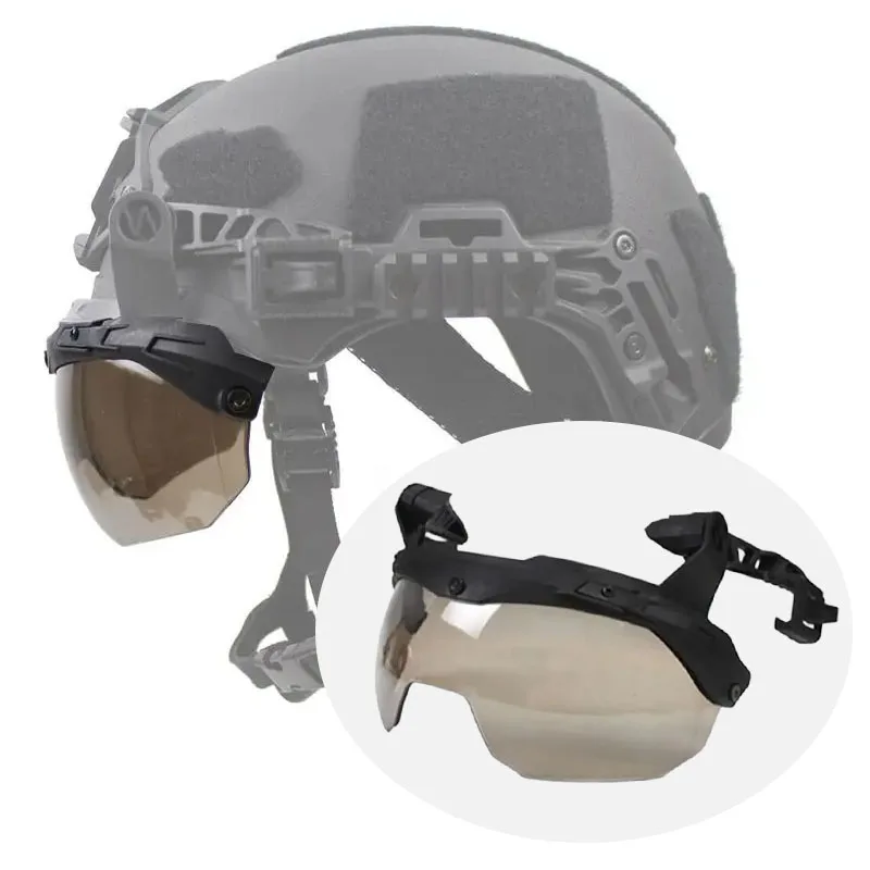 Outdoor Motorcycle Tactical Helmet Rail Goggles Visor Flip Up Lens Wind Goggles for Wendy 3.0 Rail Thicken Antifog Equipment
Outdoor Motorcycle Tactical Helmet Rail Goggles Visor Flip Up Lens Wind Goggles for Wendy 3.0 Rail Thicken Antifog Equipment