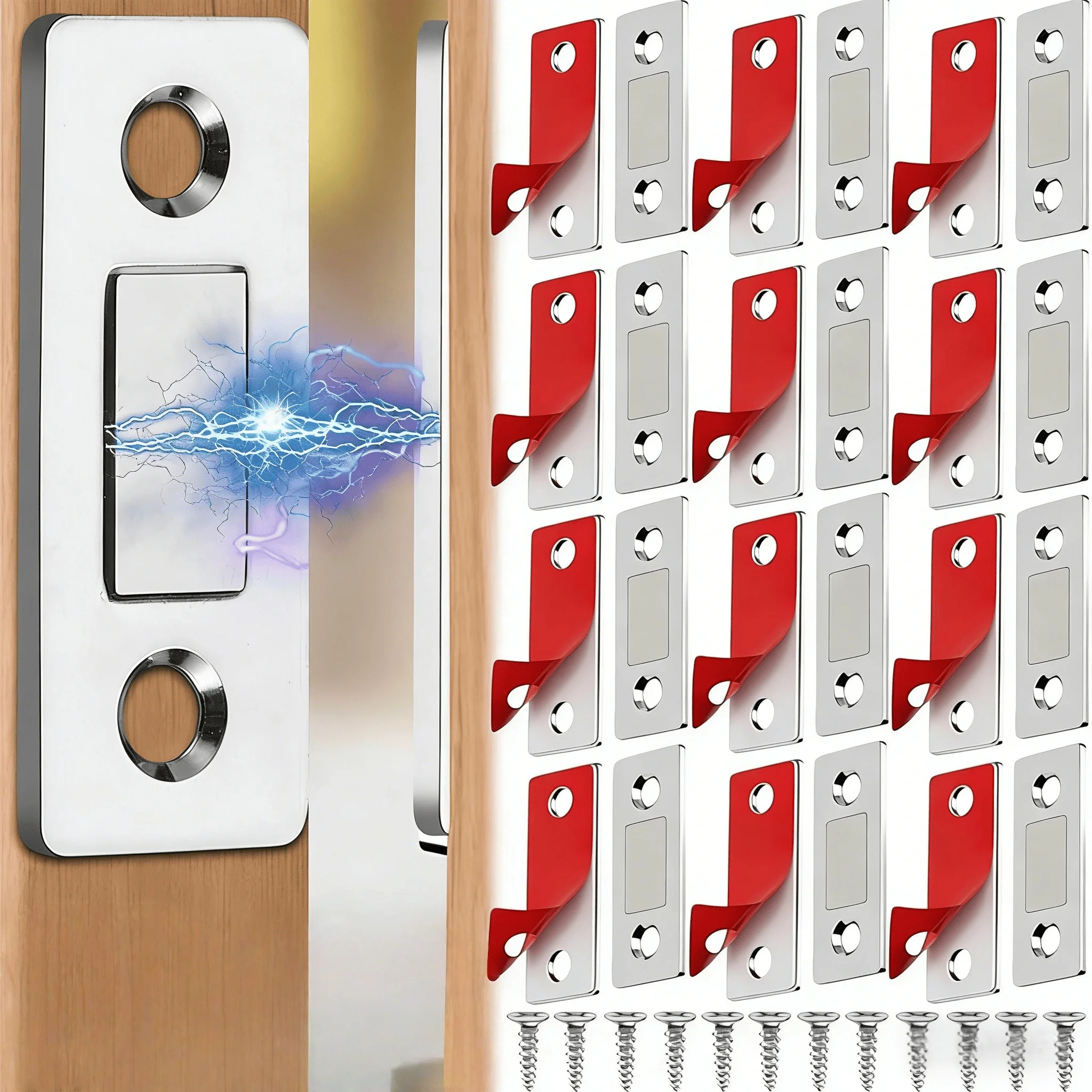 16 PCS Ultra Thin Cabinet Door Catch Stainless Steel Cabinet Magnetic Door Catch Cabinet Magnets Adhesive Drawer Latch Cabinet Magnetic Catch for Kitchen Closet Door Magnet Stick on Cupboard Wardrobe
16 PCS Ultra Thin Cabinet Door Catch Stainless Steel Cabinet Magnetic Door Catch Cabinet Magnets Adhesive Drawer Latch Cabinet Magnetic Catch for Kitchen Closet Door Magnet Stick on Cupboard Wardrobe