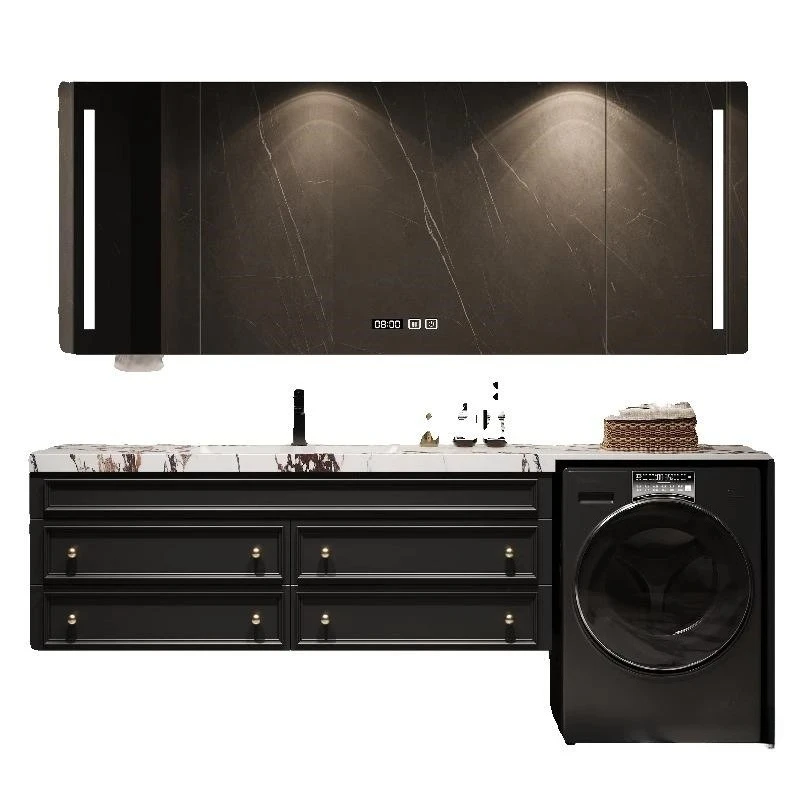 American-style solid wood washing machine integrated cabinet for the balcony, modern oak bathroom cabinet
American-style solid wood washing machine integrated cabinet for the balcony, modern oak bathroom cabinet