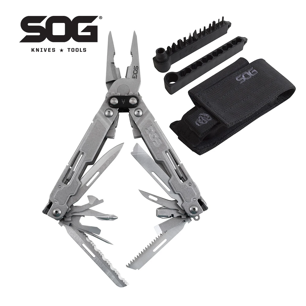 SOG 21 in 1 PowerAccess Deluxe Multitool w/ Folding Knife, Saw, Screwdriver Sets, Multifunctional Pliers EDC Camping Supplies
SOG 21 in 1 PowerAccess Deluxe Multitool w/ Folding Knife, Saw, Screwdriver Sets, Multifunctional Pliers EDC Camping Supplies