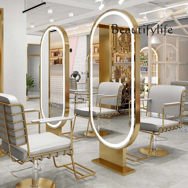 Hair mirror single and double-sided hair cutting mirror hair salon special barber shop mirror table
Hair mirror single and double-sided hair cutting mirror hair salon special barber shop mirror table