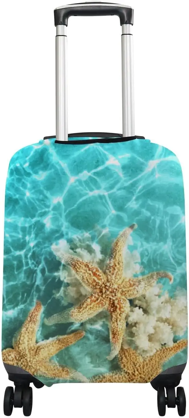 Travel Luggage Cover Suitcase Protector Starfish with Coral in Sea Water Baggage Covers Protective Elasticity Durable Suitcases
Travel Luggage Cover Suitcase Protector Starfish with Coral in Sea Water Baggage Covers Protective Elasticity Durable Suitcases