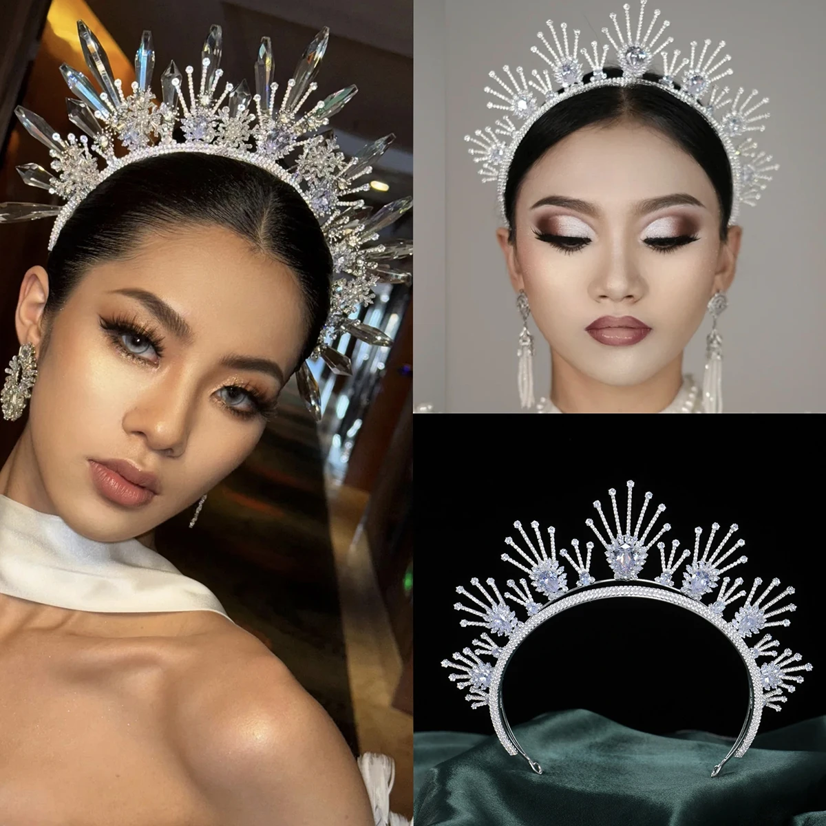 Модное бальное платье с кубическими волосами и короной, головной убор принцессы, легкие роскошные аксессуары с короной для волос высокого класса
Модное бальное платье с кубическими волосами и короной, головной убор принцессы, легкие роскошные аксессуары с короной для волос высокого класса