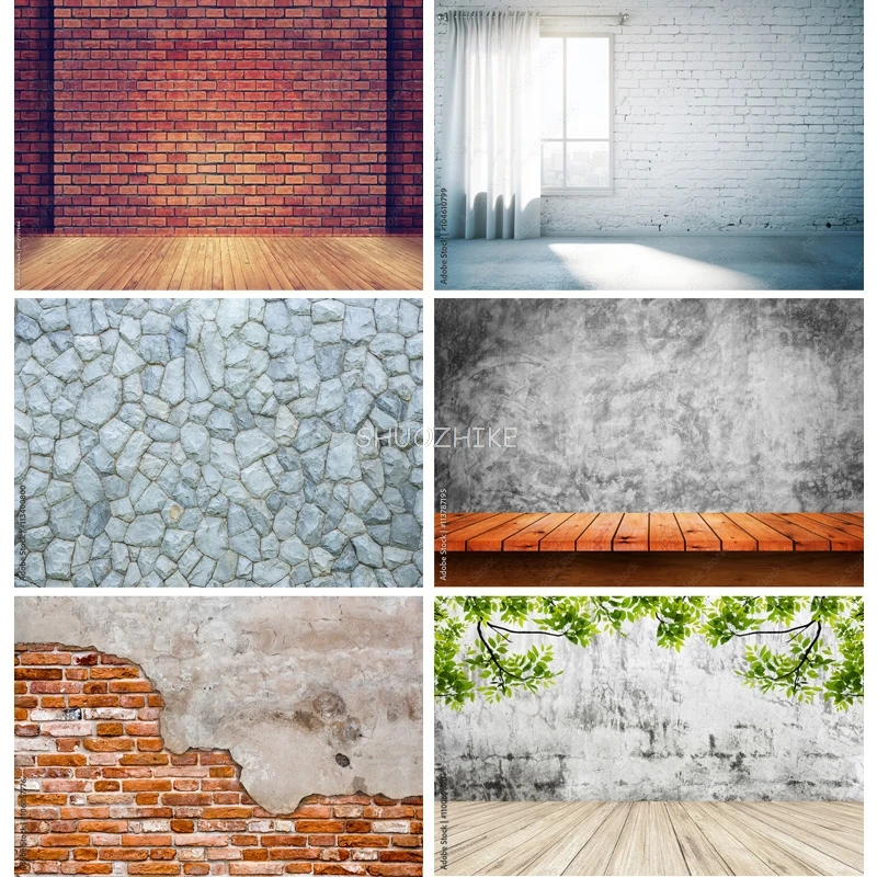 SHUOZHIKE Thin Cloth Vintage Brick Wall Wooden Floor Photography Backdrops Graffiti Photo Background Studio Prop DCR-05
SHUOZHIKE Thin Cloth Vintage Brick Wall Wooden Floor Photography Backdrops Graffiti Photo Background Studio Prop DCR-05
