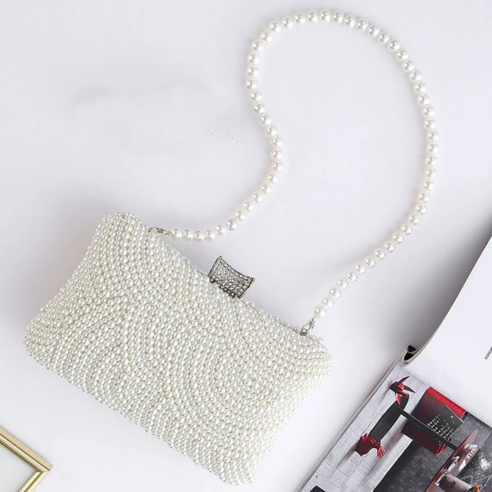 New Pearl Handbag Socialite's Party Bag Evening Dress Handbag with Pearl Chain Bag Crossbody Banquet Bag
New Pearl Handbag Socialite's Party Bag Evening Dress Handbag with Pearl Chain Bag Crossbody Banquet Bag
