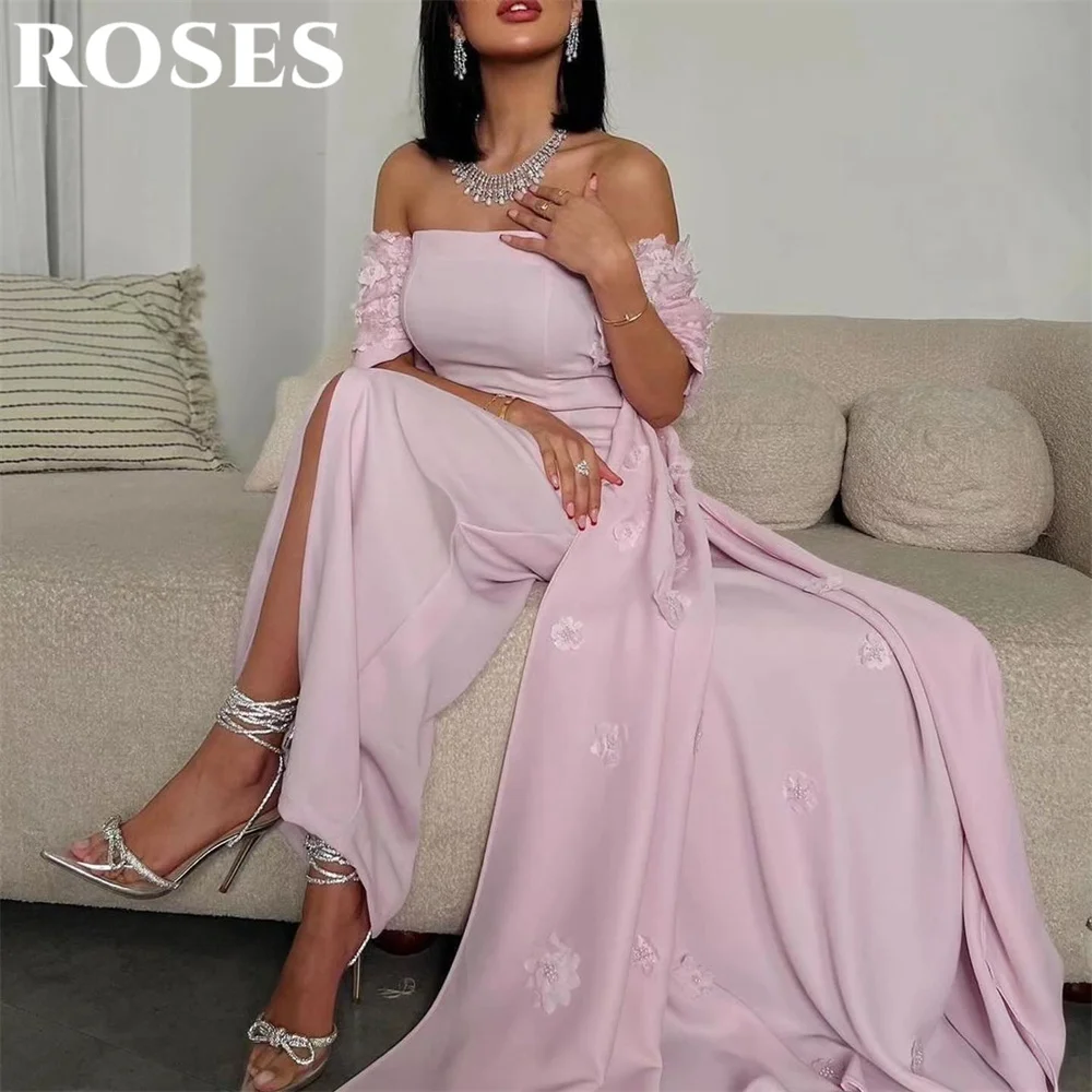 ROSES Розовые атласные вечерние платья с открытыми плечами, вечернее платье для выпускного вечера, простые плиссированные платья с разрезом и цветами, платья знаменитостей по индивидуальному заказу
ROSES Розовые атласные вечерние платья с открытыми плечами, вечернее платье для выпускного вечера, простые плиссированные платья с разрезом и цветами, платья знаменитостей по индивидуальному заказу