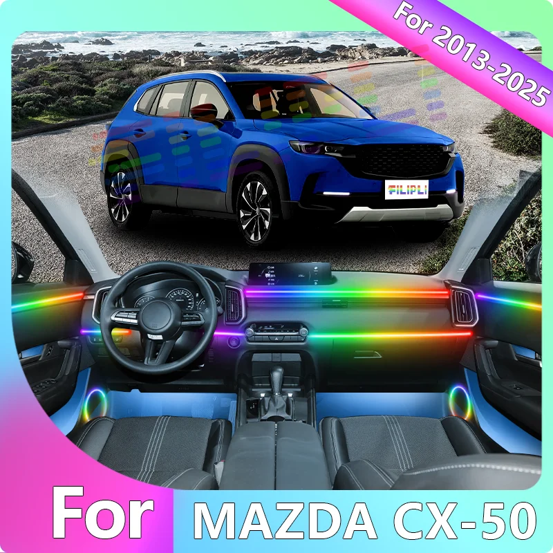 FILIPLI For The MAZDA CX-50 For 2022 App Controlled Car Interior Lights 4 RGB Night Driving Ambient Light By Bluetooth Control
FILIPLI For The MAZDA CX-50 For 2022 App Controlled Car Interior Lights 4 RGB Night Driving Ambient Light By Bluetooth Control
