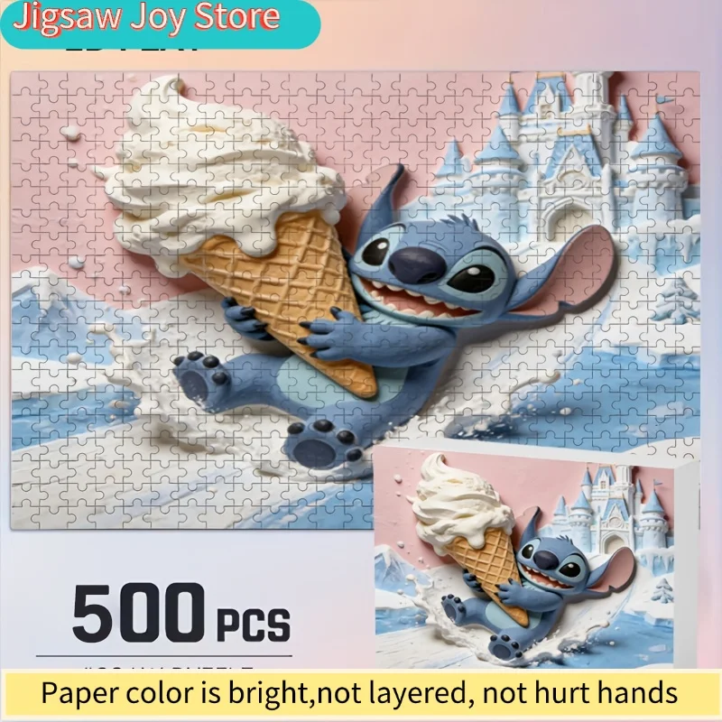 Disney Stitch and Mickey Mouse 2D Flat Poster 500pcs Jigsaw Puzzle, Frameless Print for Adults, Brain Teasing Challenge, Ideal
Disney Stitch and Mickey Mouse 2D Flat Poster 500pcs Jigsaw Puzzle, Frameless Print for Adults, Brain Teasing Challenge, Ideal