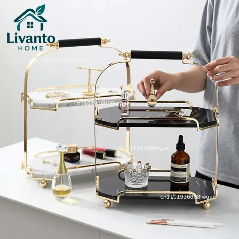 Luxury Nordic Marble Cake Stand 2 Layers Dessert Display Shelf Elegant Afternoon Tea Table with Multi-Functional Storage Tray
Luxury Nordic Marble Cake Stand 2 Layers Dessert Display Shelf Elegant Afternoon Tea Table with Multi-Functional Storage Tray