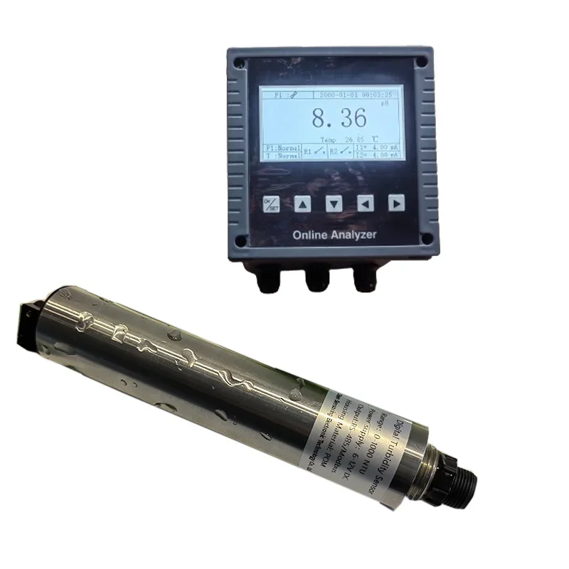 SS316 Turbidity Analyzer With Self-cleaning Brush Turbidity TSS Meter Sensor Water Testing Device
SS316 Turbidity Analyzer With Self-cleaning Brush Turbidity TSS Meter Sensor Water Testing Device