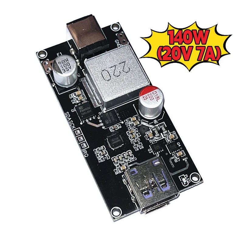 High Power PD3.1 Fast Charging Desktop Module 140W Full Protocol Support PPS 3.3-21V 6.3A, PD 140W 20V 7A, Super VOOC 10V 67W
High Power PD3.1 Fast Charging Desktop Module 140W Full Protocol Support PPS 3.3-21V 6.3A, PD 140W 20V 7A, Super VOOC 10V 67W