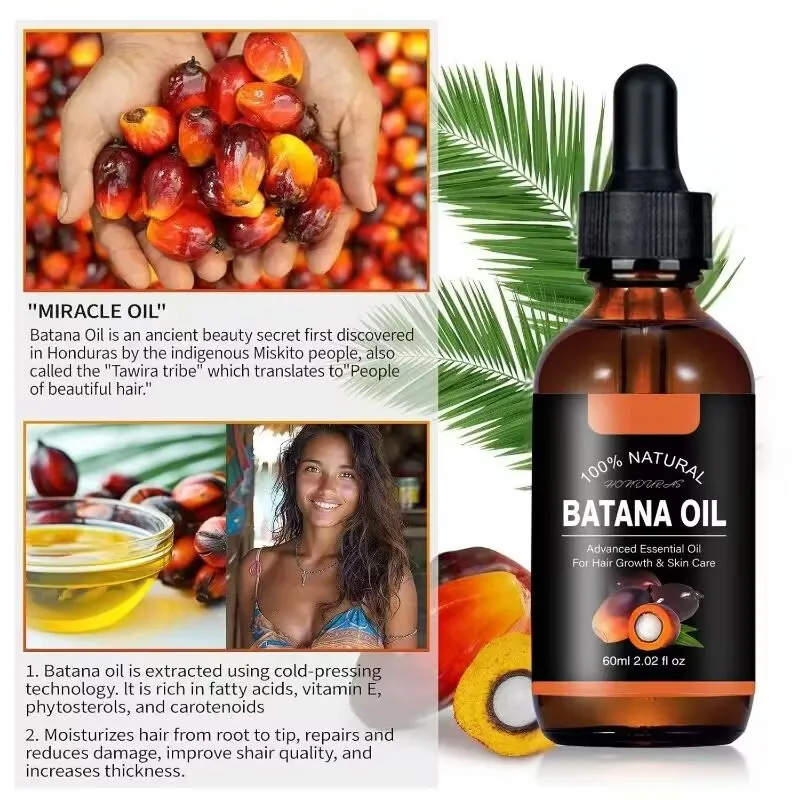 Batana Hair Care Essential Oil Smooth Shine Anti-Frizz Hair Serum Promote Hair Growth Strengthening Nourishing Scalp Care Oil
Batana Hair Care Essential Oil Smooth Shine Anti-Frizz Hair Serum Promote Hair Growth Strengthening Nourishing Scalp Care Oil